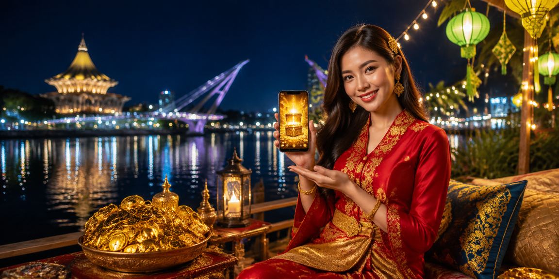 Suasana perayaan Hari Raya dengan aktiviti pertaruhan dalam talian di Kuching