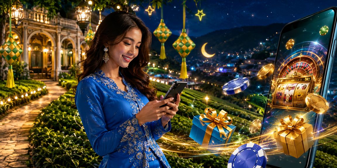 Pengguna Malaysia menikmati kasino mudah alih dengan pakaian tradisional baju kurung